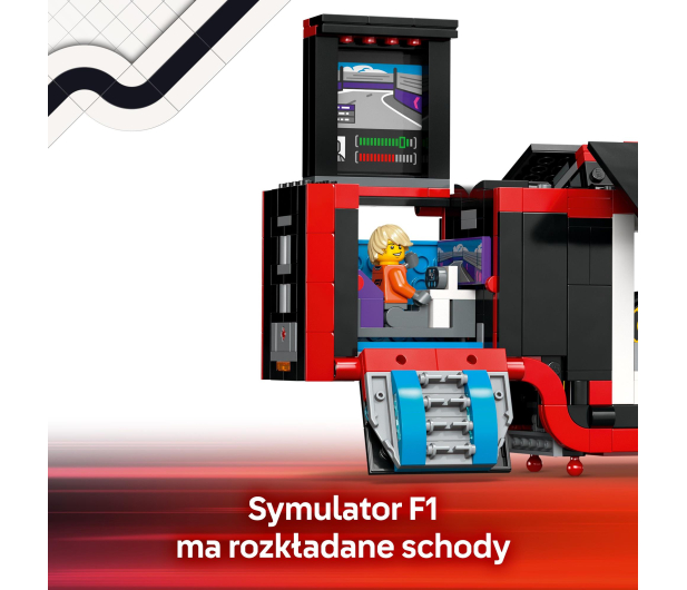 LEGO Ciy 60445 Ciężarówka z bolidami RB20 i AMR24 F1 - 1298087 - zdjęcie 7